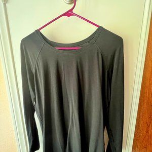 Lululemon Women's Long Sleeved Shirt - Black - Size 8